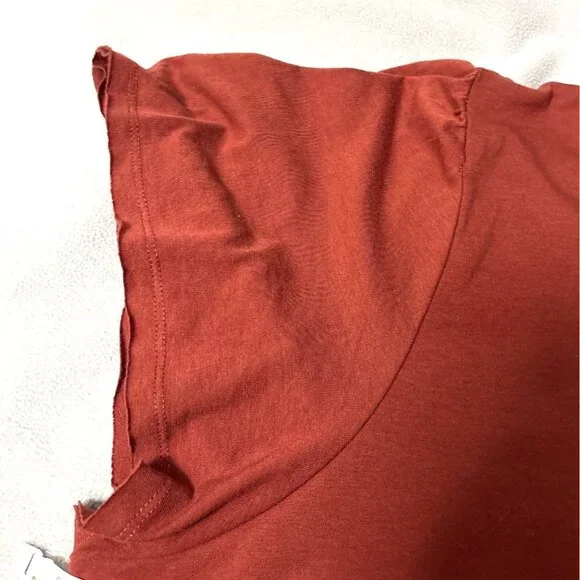 Philosophy Womens Rust Short Sleeve Top XXL/2XG Soft Blend Casual Wear 50% Polye - Picture 4 of 6